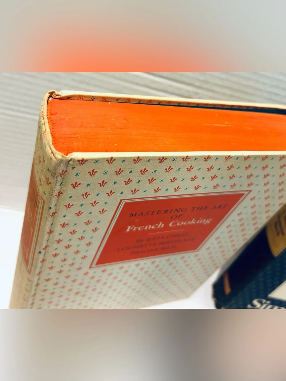 Vintage Julia Child Mastering the Art of French Cooking 2 hardcover book set